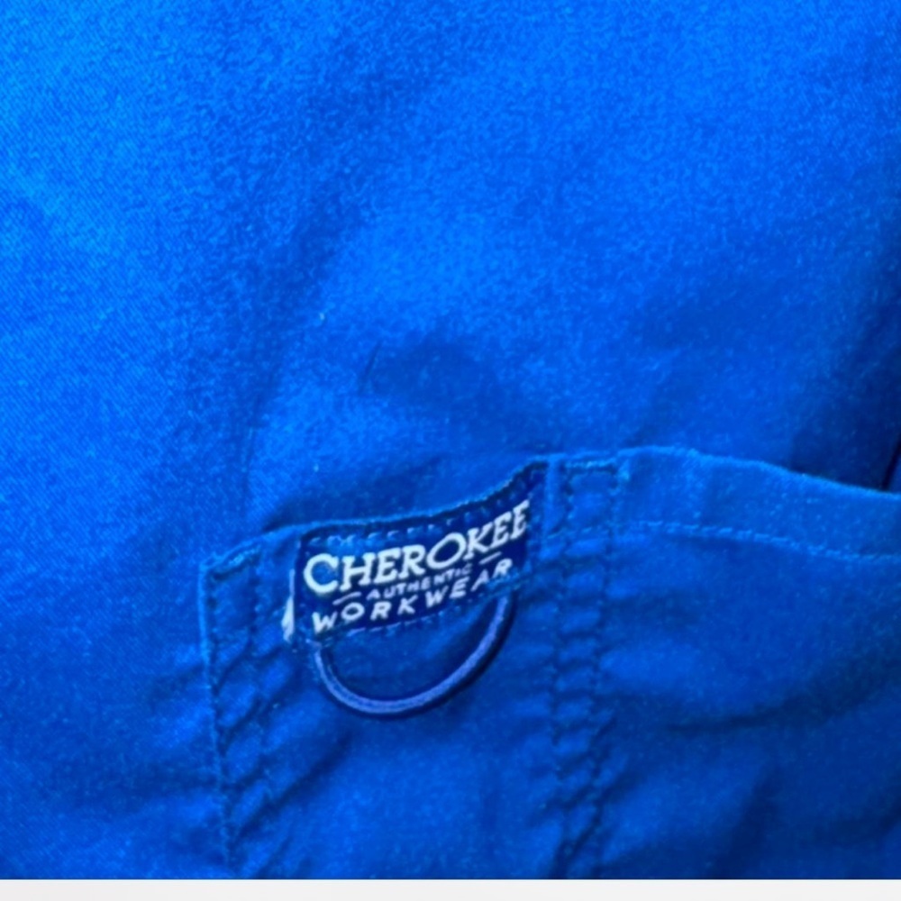 Cherokee Authentic Workwear Revolution Blue Top Size XS - Picture 6 of 6